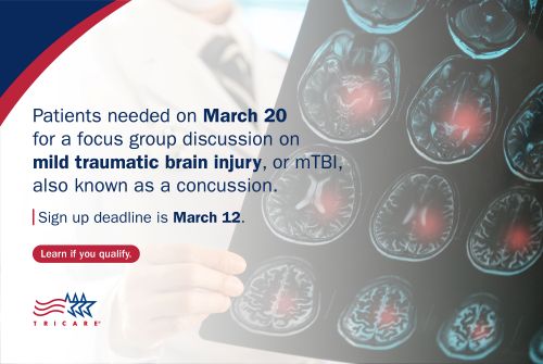 Provide feedback in joint patient focus groups: mild traumatic brain injury, or mTBI