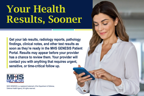 Get your health results faster in 2026: Lab and test results immediately available in your MHS GENESIS Patient Portal