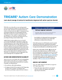 Comprehensive Autism Care Demonstration (ACD)