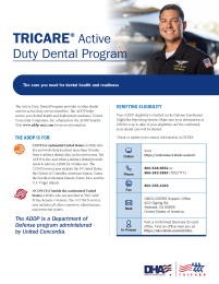 Active Duty Dental Program Brochure