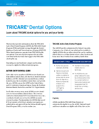 Download TRICARE Dental Fact Sheet 