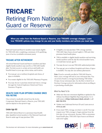 First page of Retiring From National Guard or Reserve Brochure