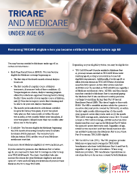 TRICARE Medicare Under 65 Brochure TH