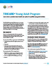 TRICARE Young Adult Program Fact Sheet MAY 2023